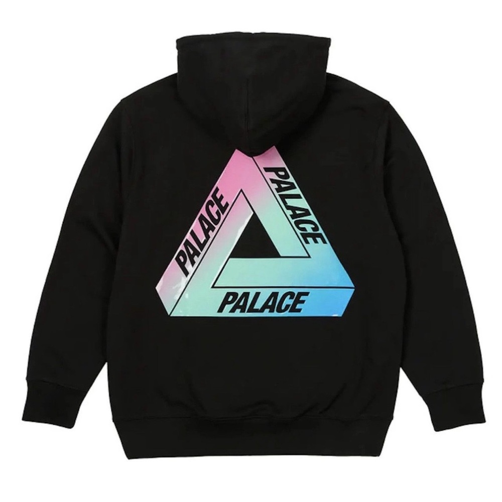 Palace Black Hoodie with Multicolor Logo - Picture 2 of 7